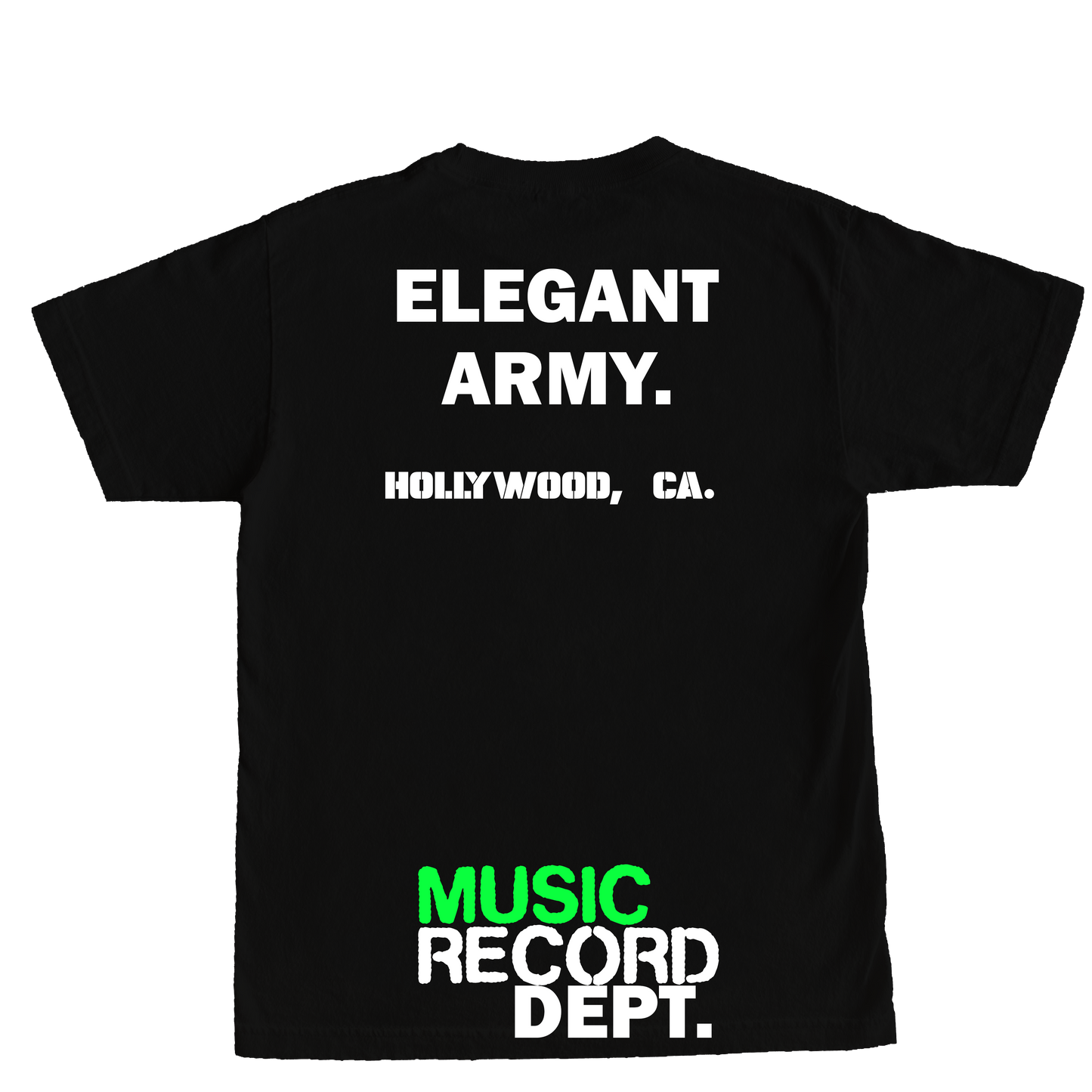 ELEGANT ARMY MUSIC RECORD TEE