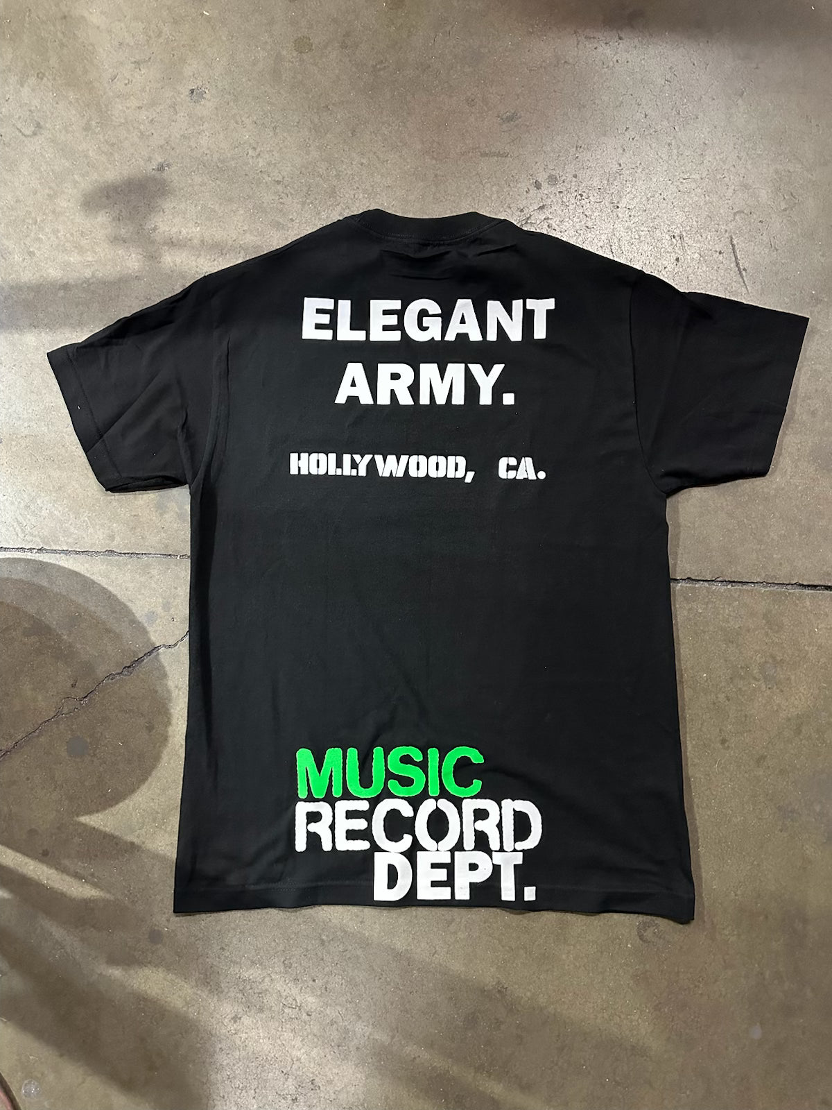 ELEGANT ARMY MUSIC RECORD TEE
